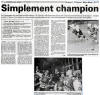 Article rsum du match et feuille de match
